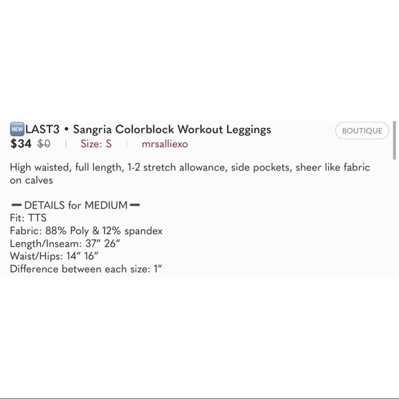 mrsalliexo | Sangria Colorblock Workout Leggings - Picture 12 of 12